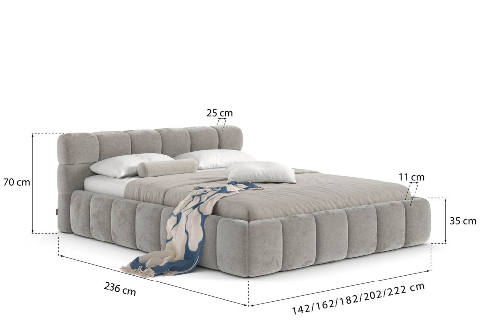 Łóżko Colette Low