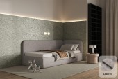 Łóżko Bao 90x200, tkanina LOOP 07, stelaż metalowy, strona prawa, otwierany bocznie