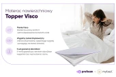 Materac nawierzchniowy topper Visco