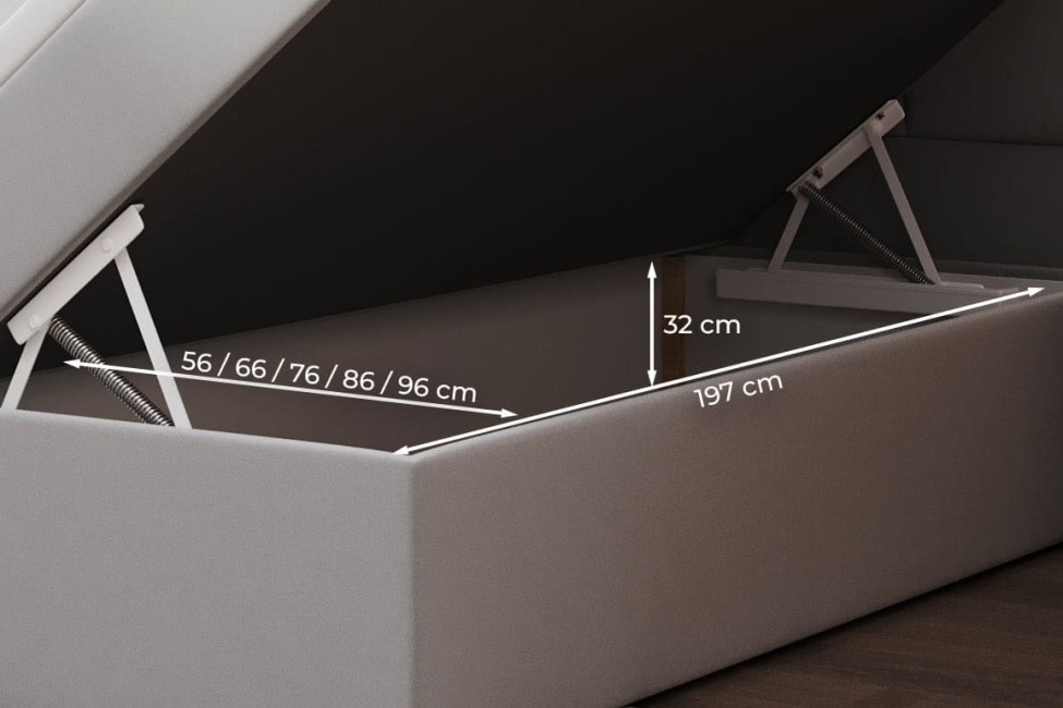 Łóżko kontynentalne Donato