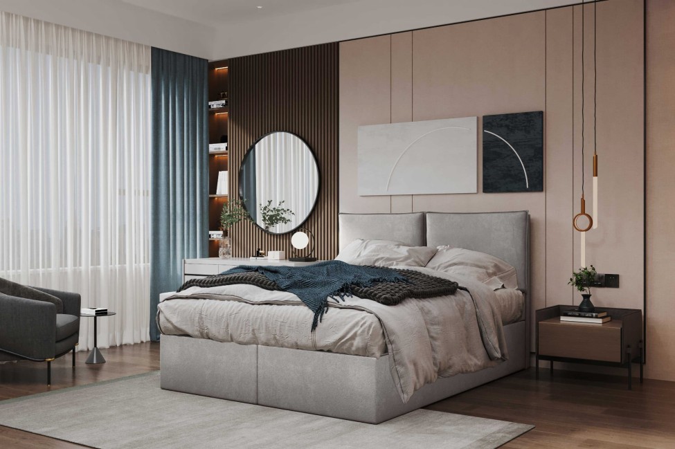 Łóżko kontynentalne Donato