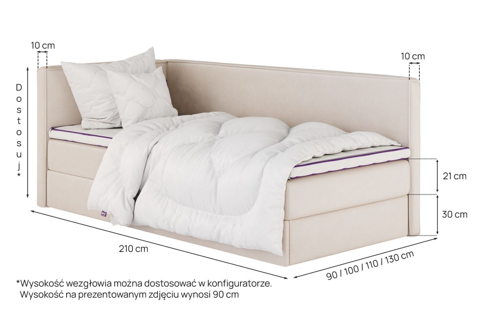 Łóżko Mitto Conti Twin