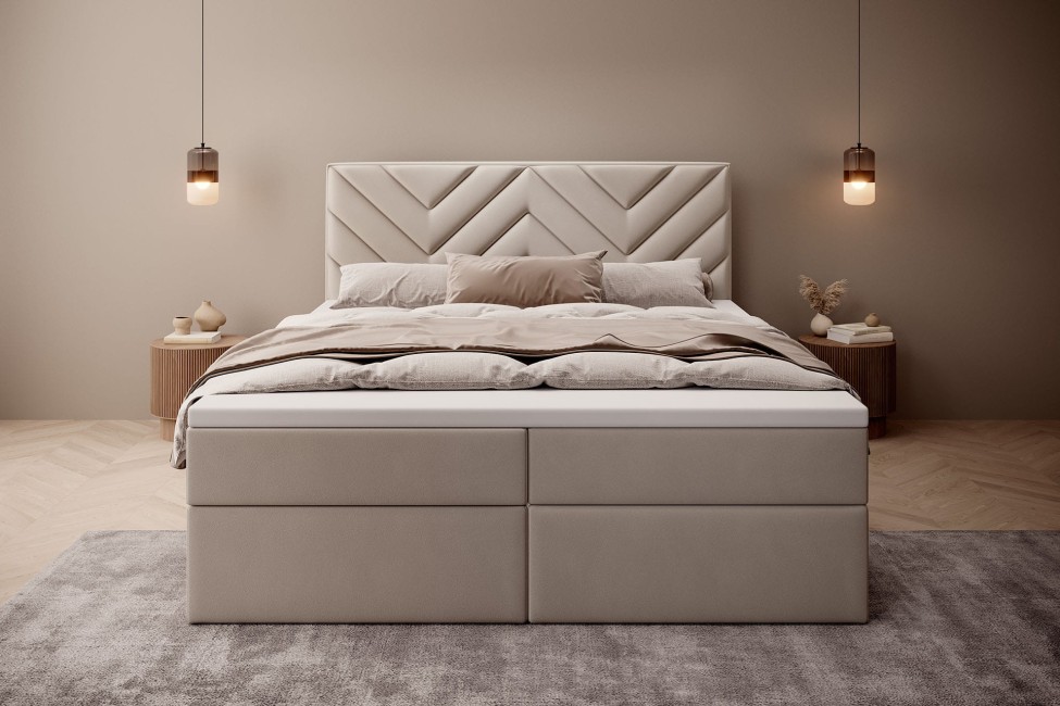 Łóżko kontynentalne Chevron