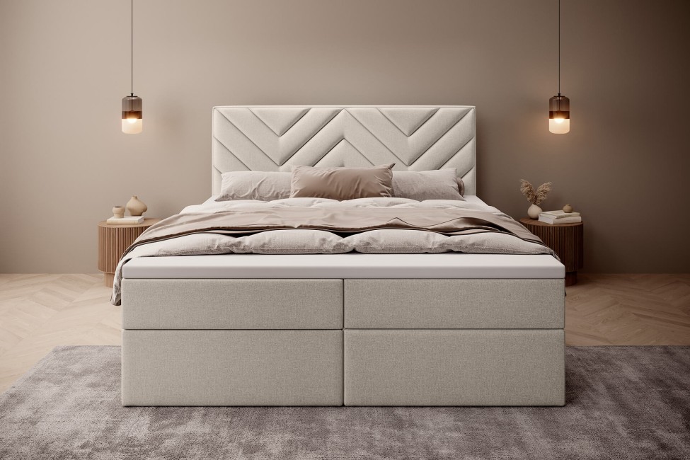 Łóżko kontynentalne Chevron