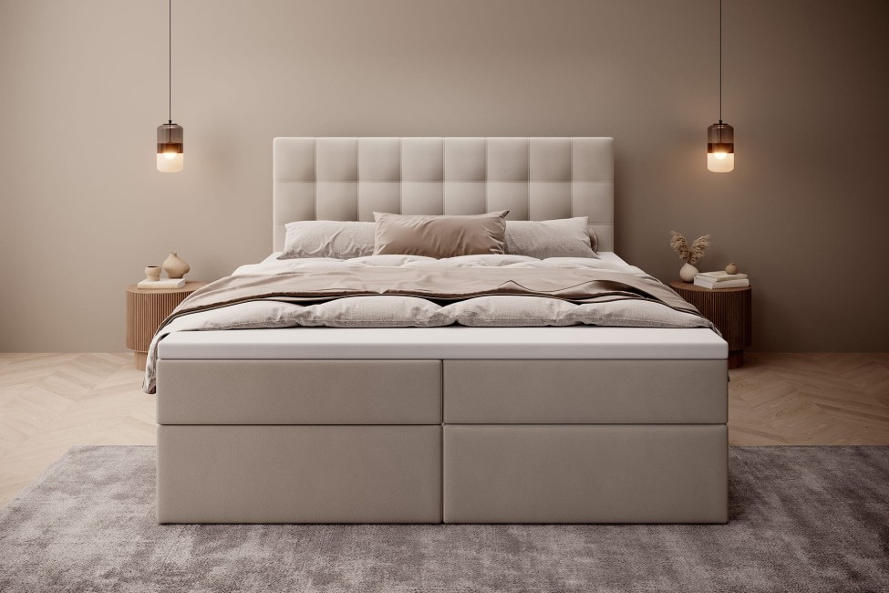 Łóżko kontynentalne Cube