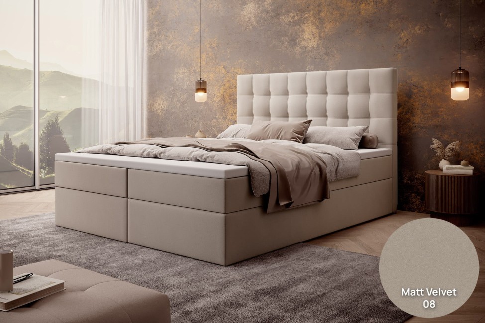 Łóżko kontynentalne Cube