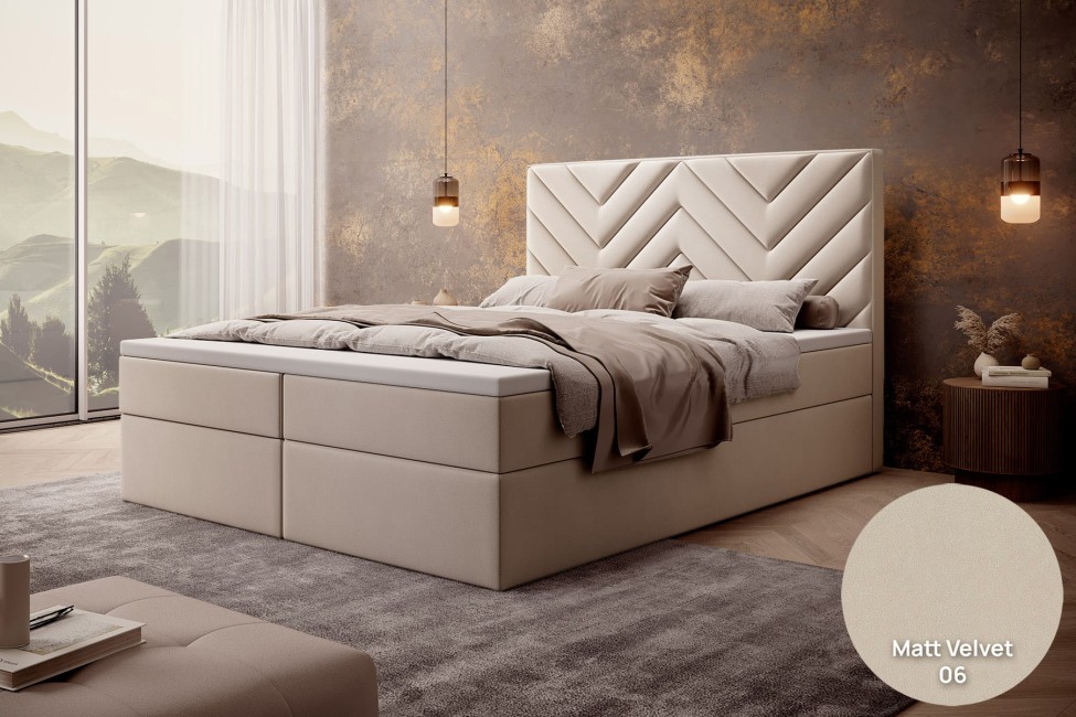 Łóżko kontynentalne Chevron