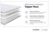 Materac nawierzchniowy topper Visco