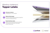 Materac nawierzchniowy topper Lateks