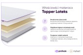 Materac nawierzchniowy topper Lateks