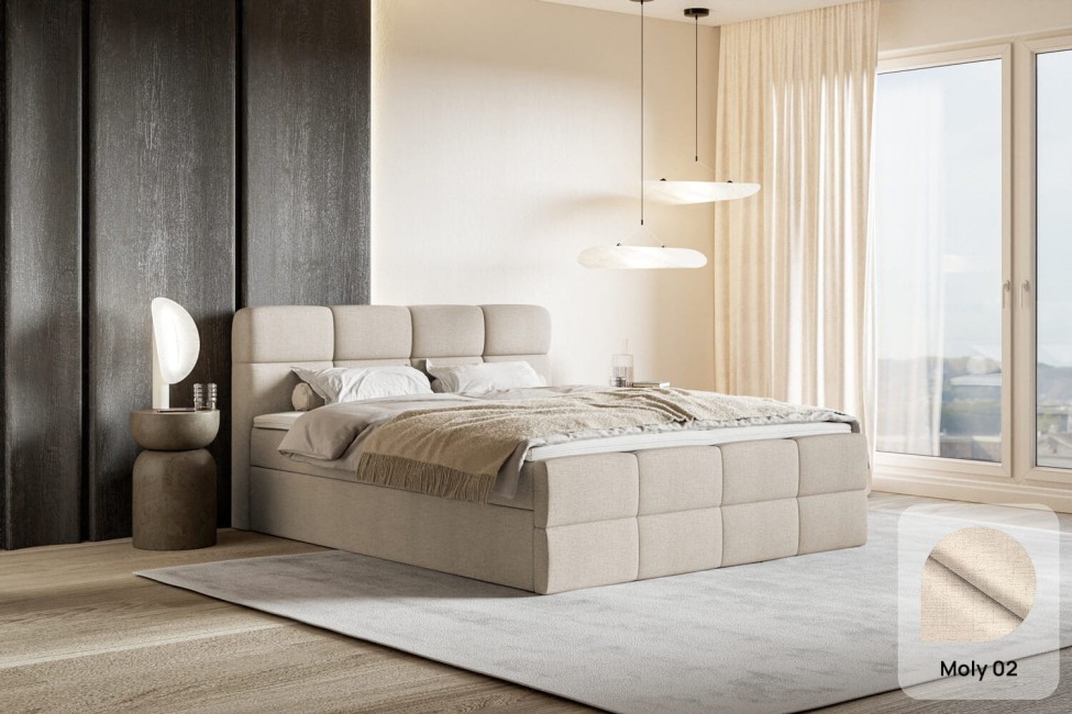 Łóżko kontynentalne Auro