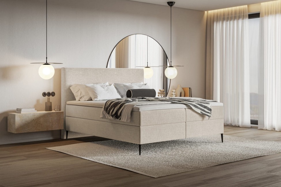 Łóżko kontynentalne Lea