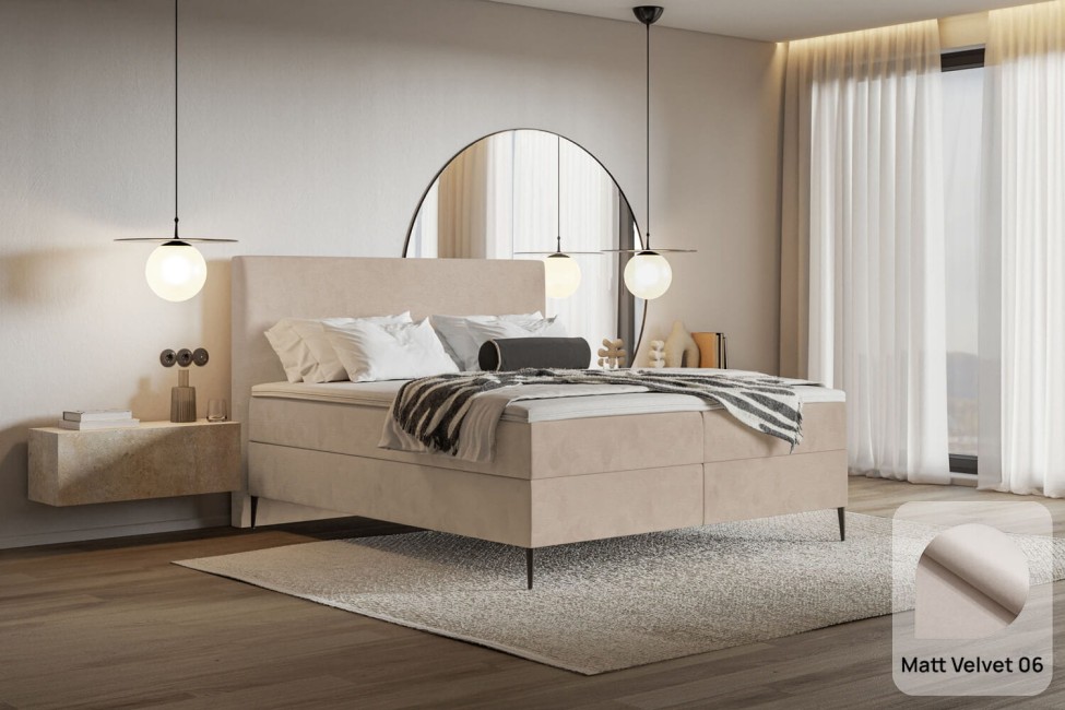 Łóżko kontynentalne Lea