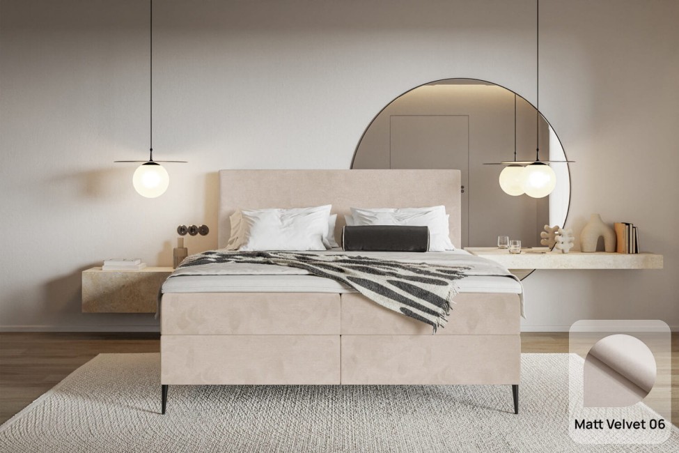 Łóżko kontynentalne Lea