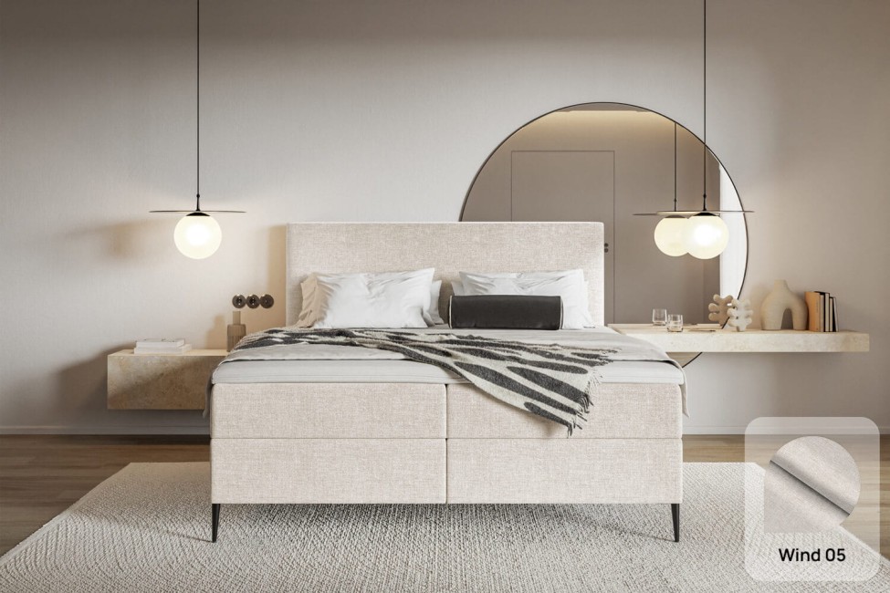 Łóżko kontynentalne Lea